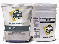 Krystol Internal Membrane (KIM) Waterproofing Concrete Admixture turns an entire concrete mass into a waterproof barrier.