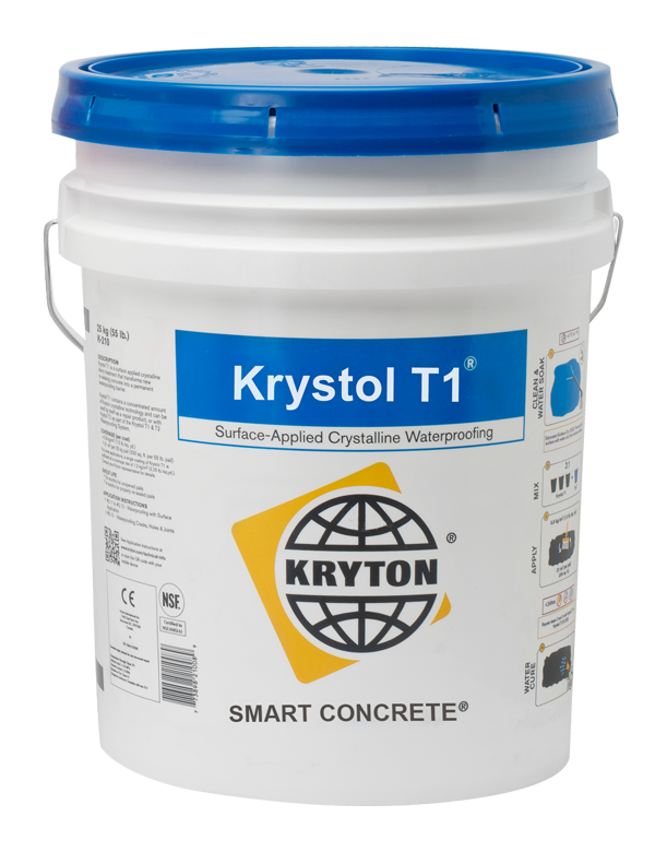 Krstol T1 - A surface-applied crystalline waterproofing treatment.