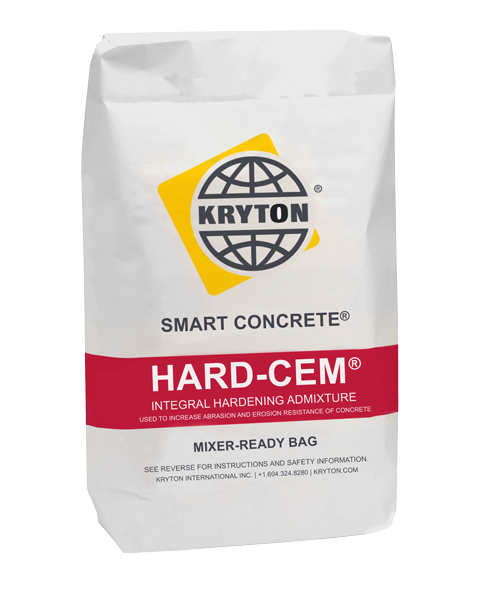 Hard-Cem - abrasion and erosion resistance admixture for concrete.
