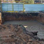 Sarandi 690 development worksite with water ingress